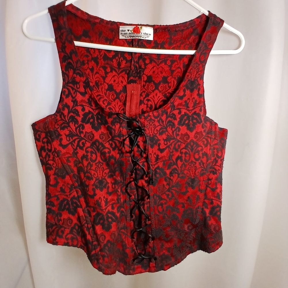 #467 Women's Black & Red Joan & Lucy Corset